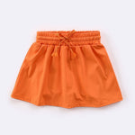 Orange Athletic Girls Skort