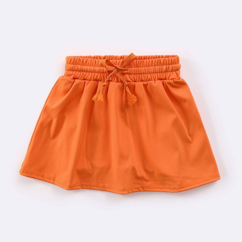 Orange Athletic Girls Skort