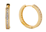 Paved Huggie Hoops