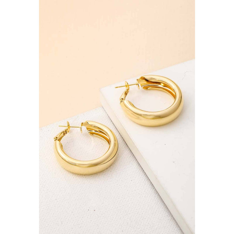 Hoop Latch Earrings