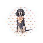 Sitting Bluetick Coonhound Button Pin