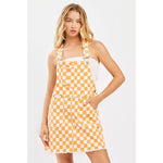 Game Day Checkered Overall Dress