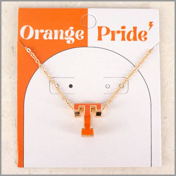 Orange T Gameday Necklace