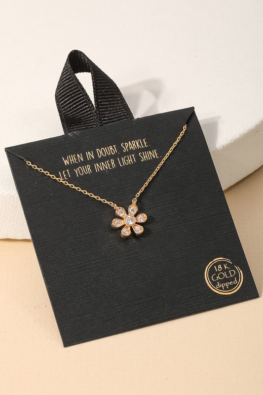 Flower Pendant Necklace