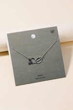 Game Day Football And Helmet Pendant Necklace