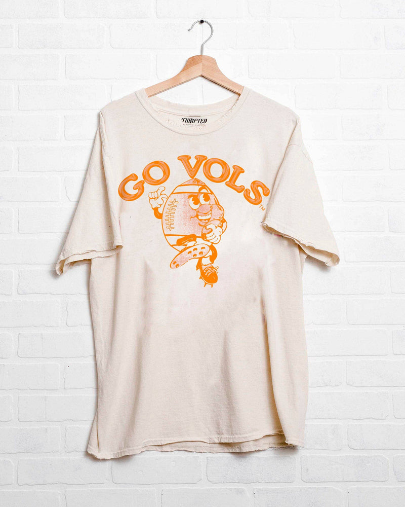 Tennessee Vols Football Run Off White Thrifted Tee