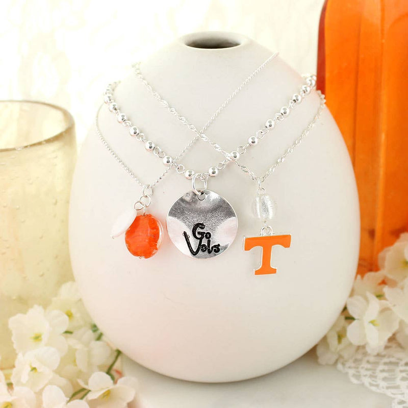 Tennessee Silver Disk Trio Necklace