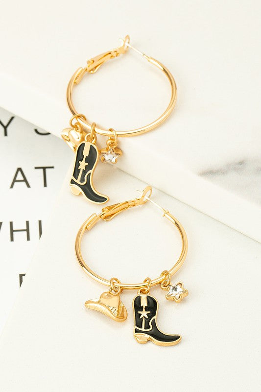 Boot Charm Earrings