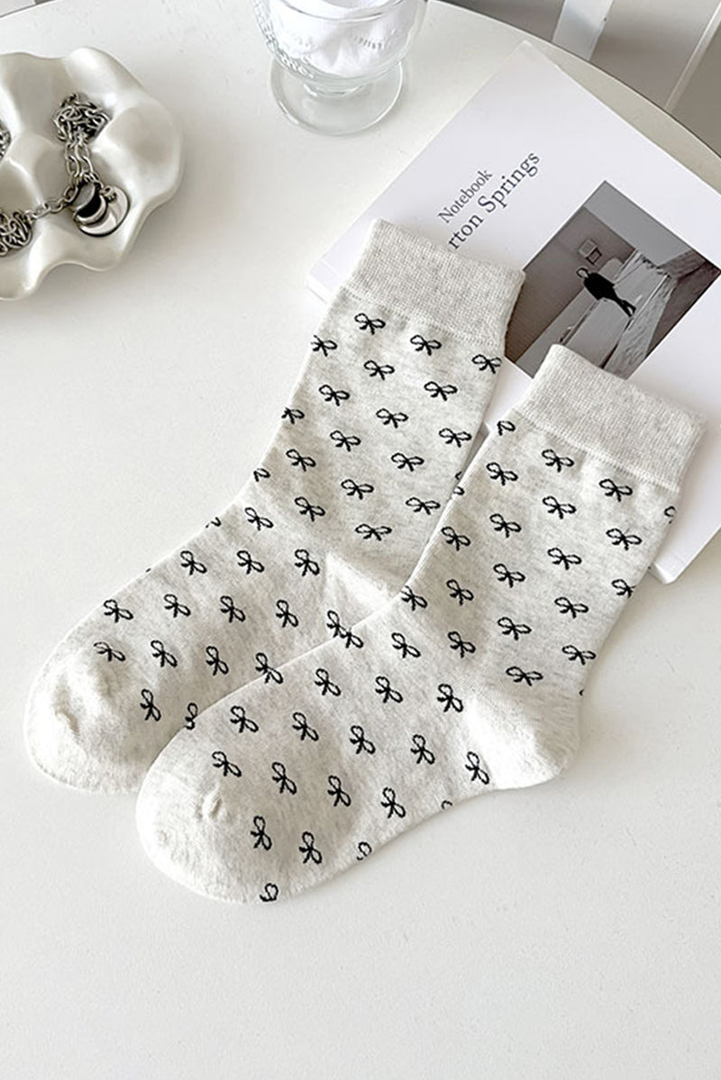 Bow Knot Crew Socks