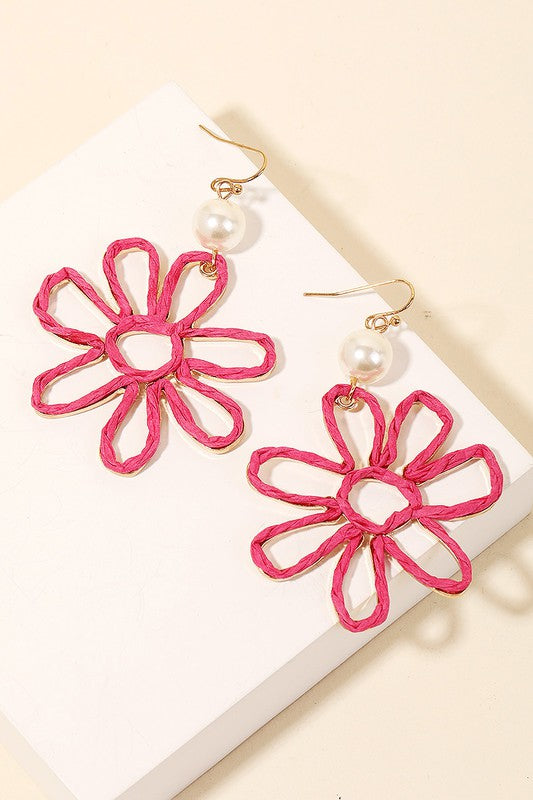 Paper Flower Earrings