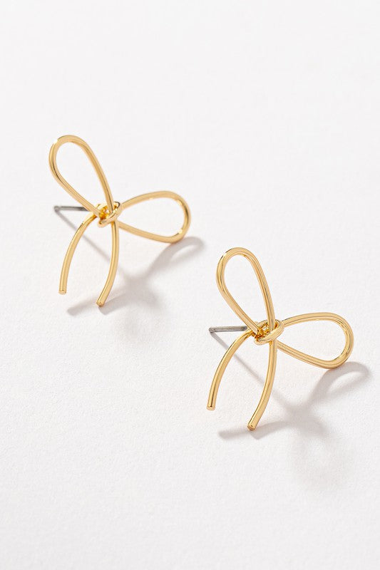 Wire Bow Earrings