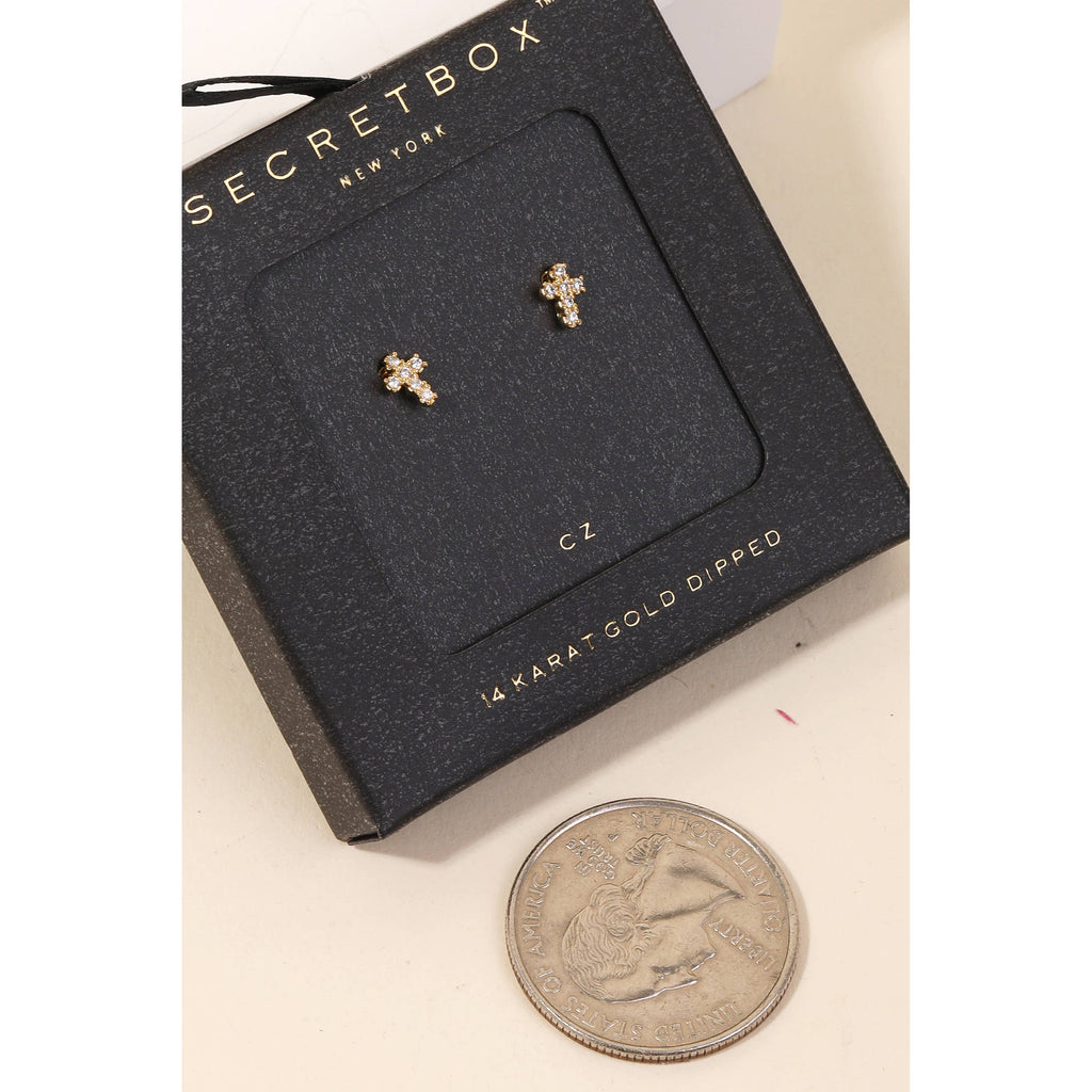 Mini Cross Studs