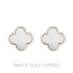 Quatrefoil Gem Earrings