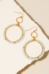 Rhinestone Hoop Earrings