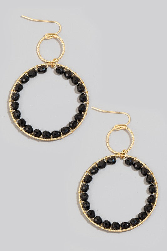 Beaded Tiered Earrings