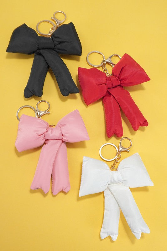 Puffy Bow Keychain