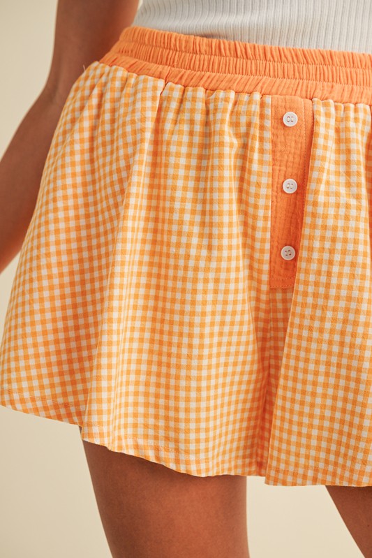 Gingham Check Boxer Shorts