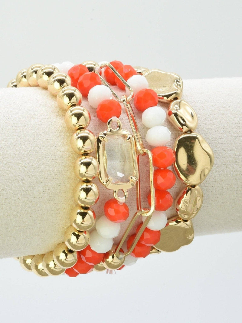 Multi Strand Bead Bracelet Set