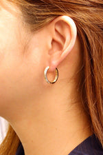 Paved Huggie Hoops
