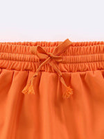 Orange Athletic Girls Skort