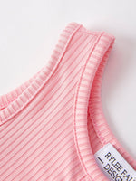Pink Bows Bell Bottom Pants Set