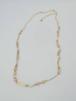 Station Chain Long Necklace