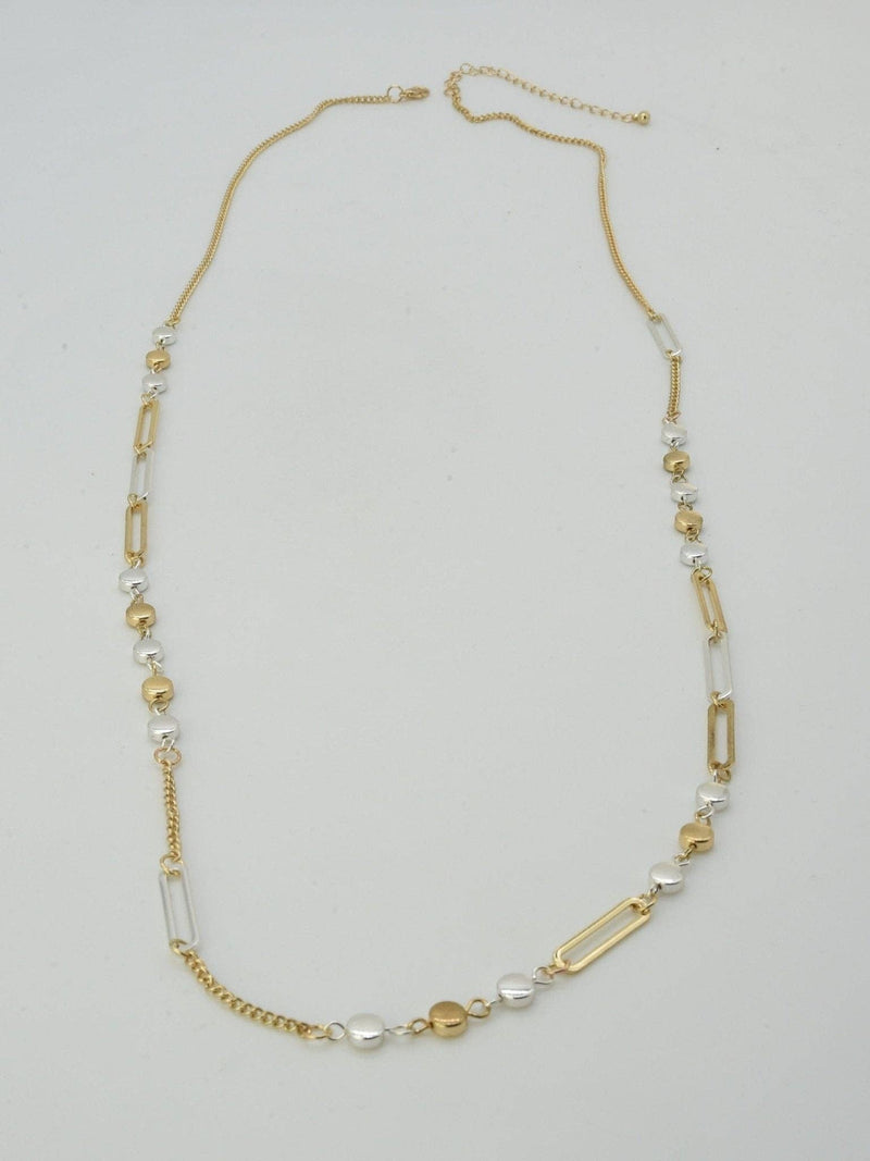 Station Chain Long Necklace