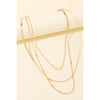 Pearl Charm Layered Chains Necklace