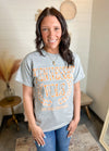 Tennessee Vols Plaid Crest Gray Thrifted Tee