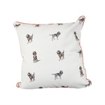 Bluetick Coonhound Gingham Pillow