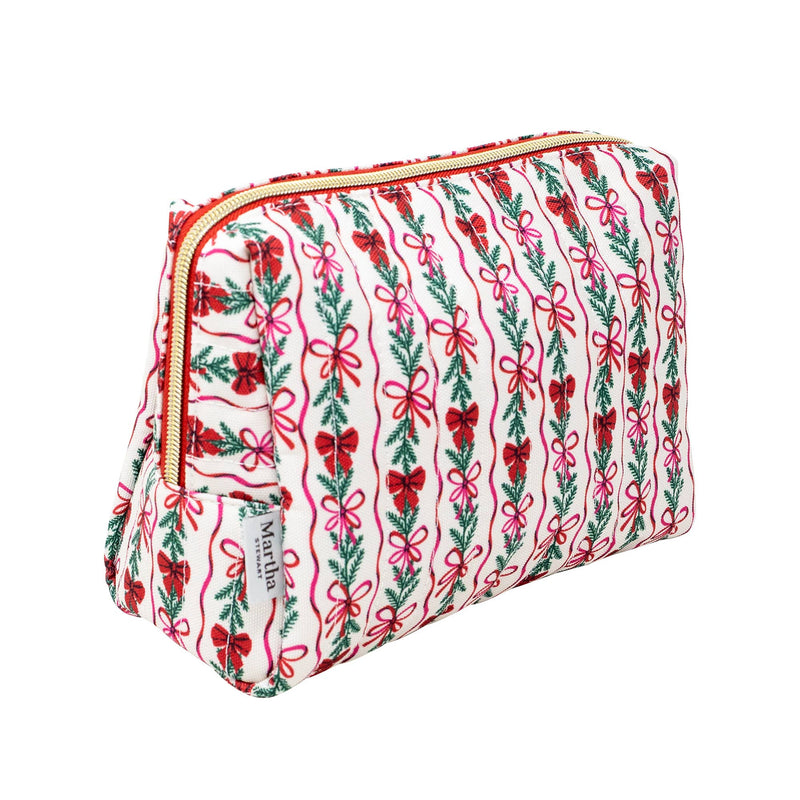 Holiday Bow Quilted Pouch