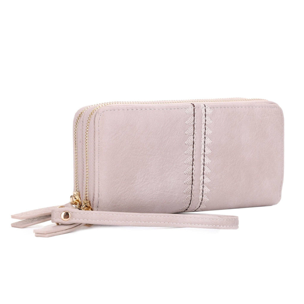Sherrie Double Zipper Wallet