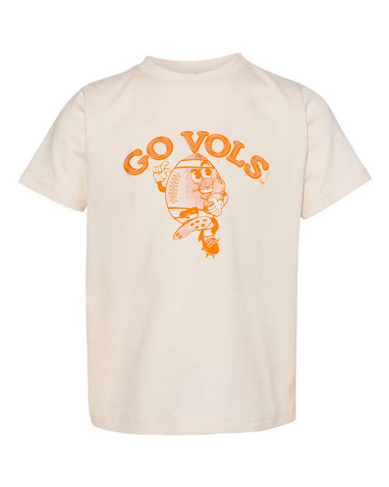 Children's Tennessee Vols Football Run Cream Tee