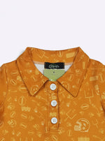Football Field Goal Collar Shirt