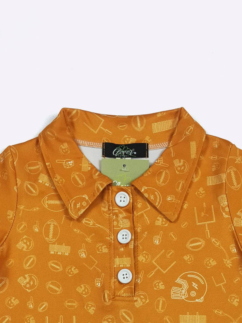 Football Field Goal Collar Shirt