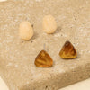 Abstract Acrylic Shapes Stud Earrings Set