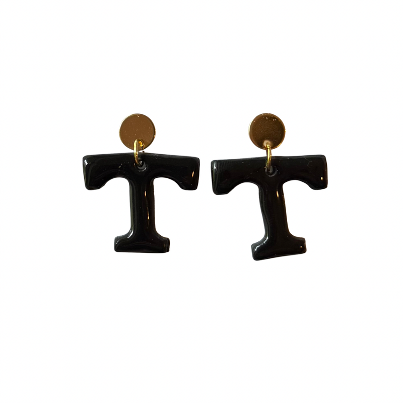 Black Power T Earrings