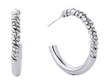 Half Twist Post Hoop Earrings