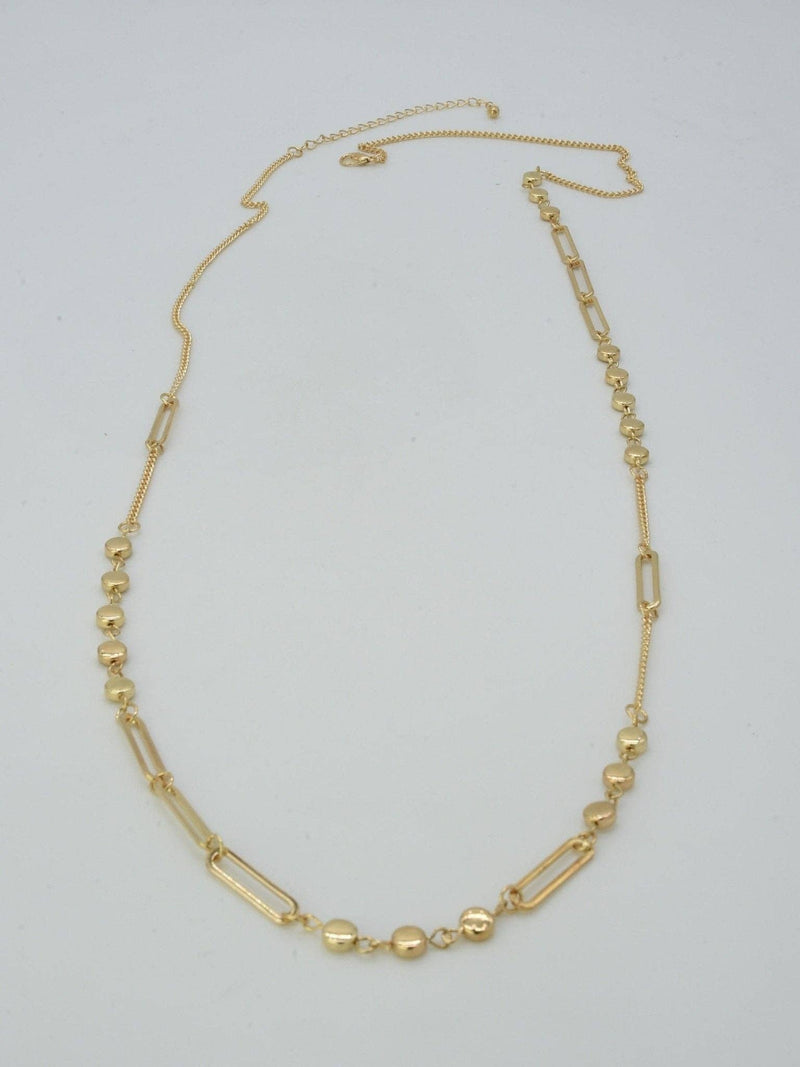 Station Chain Long Necklace