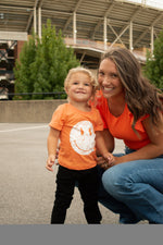 Kids Orange Happy Face Tee