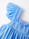 Blue Butterfly Girls Dress Set