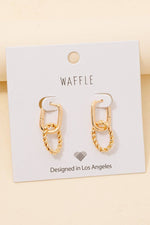 Braided Charm Earrings