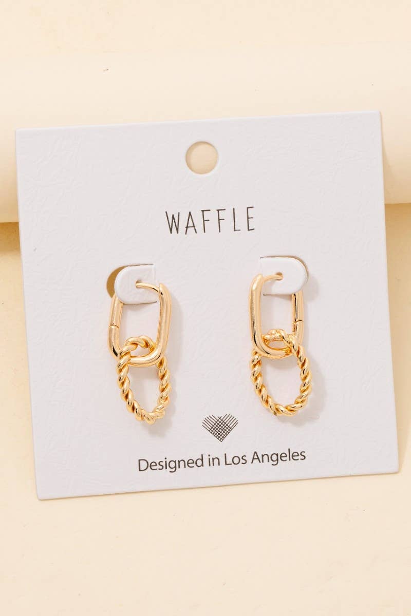 Braided Charm Earrings
