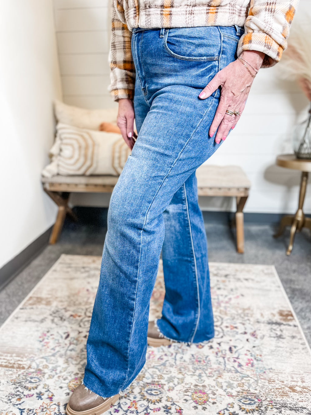 High Rise Flare Jeans