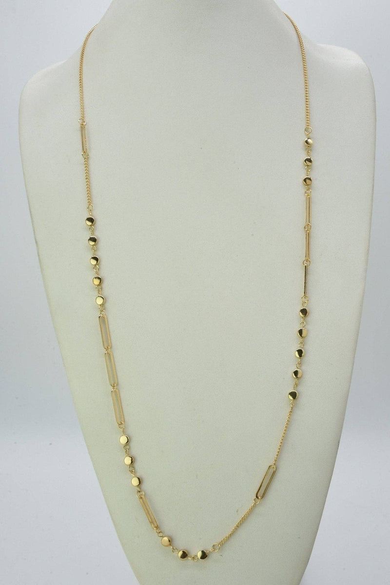 Station Chain Long Necklace