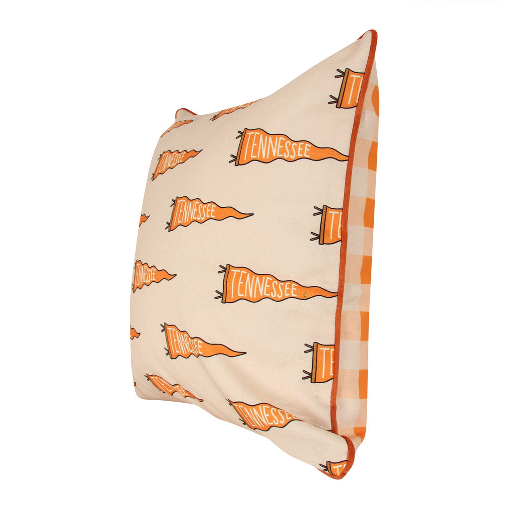 Tennessee Pennant Gingham Pillow