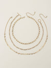 Oval Link Layered Necklace Set
