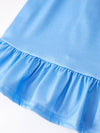 Blue Butterfly Girls Dress Set