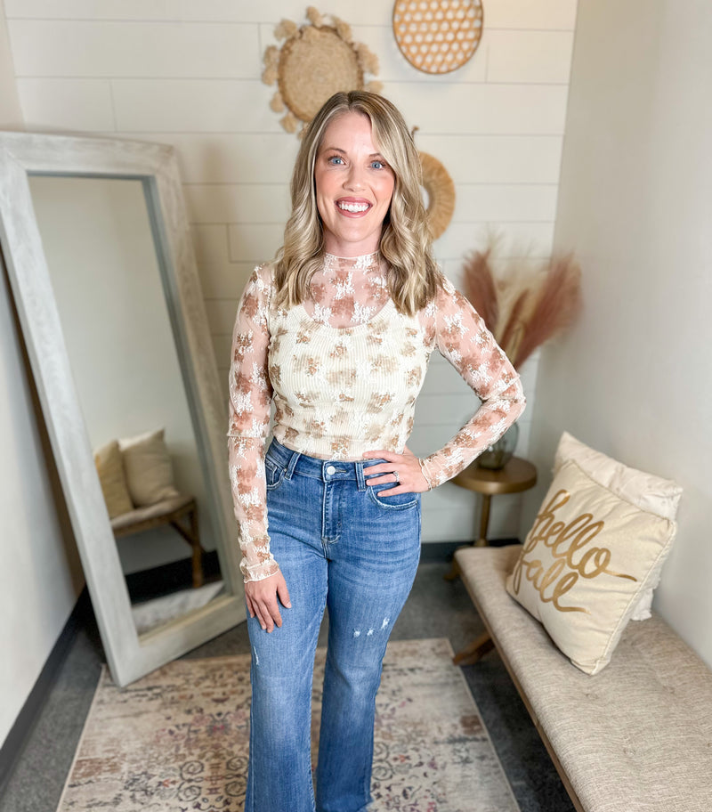 Floral Sheer Top