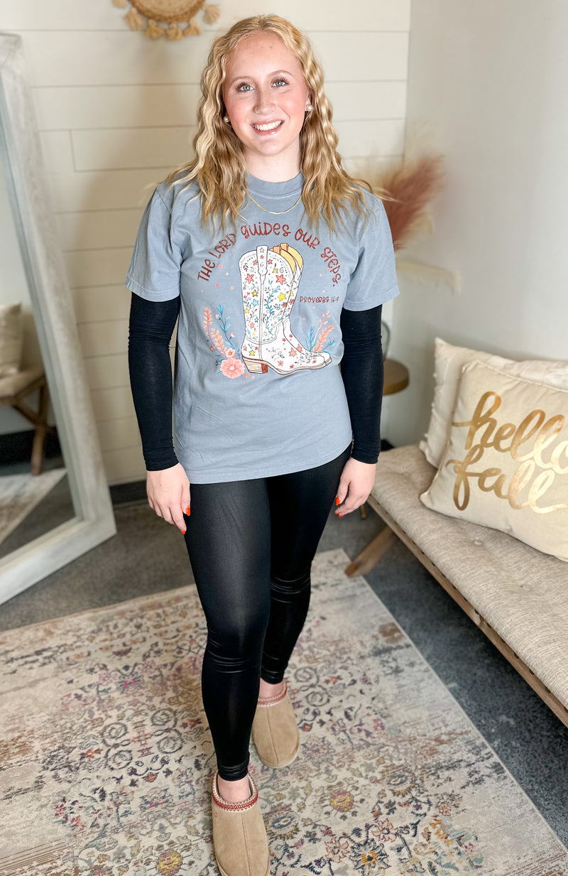 The Lord Guides Our Steps Tee